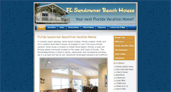 Desktop Screenshot of flsundownerbeachhouse.com