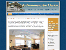 Tablet Screenshot of flsundownerbeachhouse.com